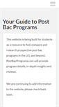 Mobile Screenshot of postbacprograms.com